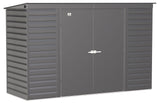 Select Galvanized Steel Storage Shed, Charcoal, 10-ft x 4-ft B6Z5 - product image 1