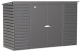 Select Galvanized Steel Storage Shed, Charcoal, 10-ft x 4-ft B6Z5 - product image 2