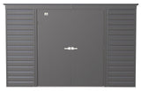 Select Galvanized Steel Storage Shed, Charcoal, 10-ft x 4-ft B6Z5 - product image 3