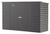Select Galvanized Steel Storage Shed, Charcoal, 10-ft x 4-ft B6Z5 - product image 4