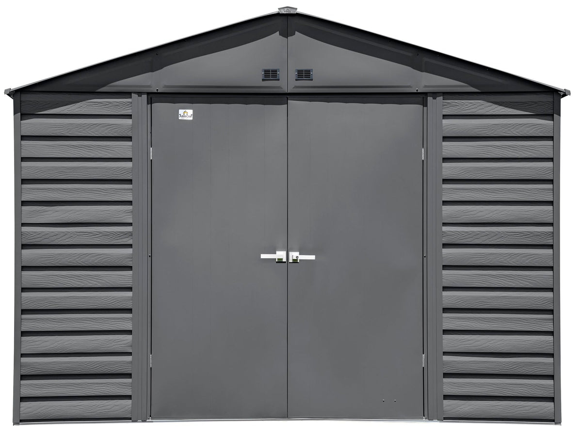 Select Galvanized Steel Storage Shed, Charcoal, 10-ft x 8-ft V0O9 - product image 4