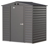 Select Galvanized Steel Storage Shed, Charcoal, 6-ft x 5-ft R6R8 - product image 2