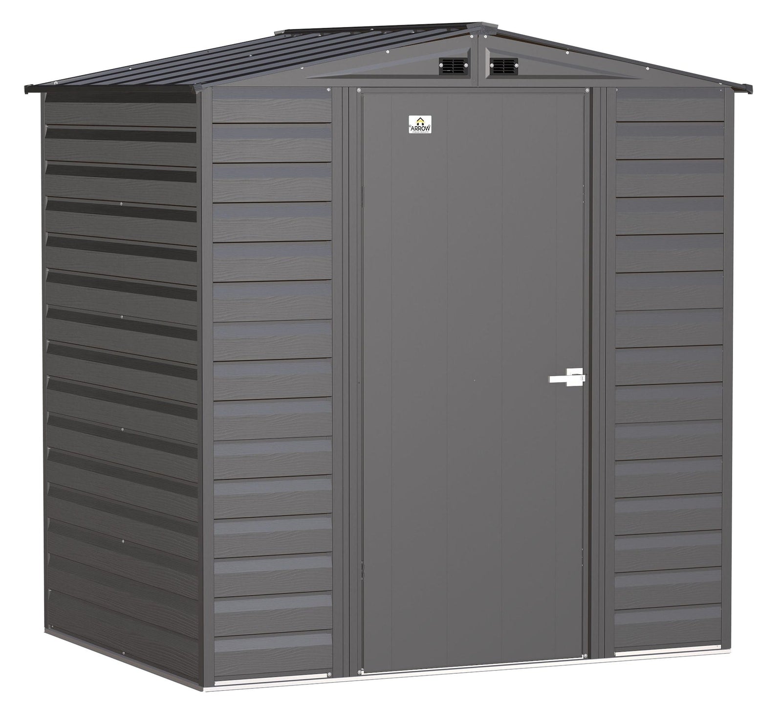 Select Galvanized Steel Storage Shed, Charcoal, 6-ft x 5-ft R6R8 - product image 4