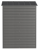 Select Galvanized Steel Storage Shed, Charcoal, 6-ft x 5-ft R6R8 - product image 6