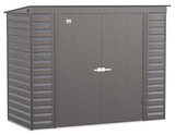 Select Galvanized Steel Storage Shed, Charcoal, 8-ft x 4-ft Y8K4 - product image 1