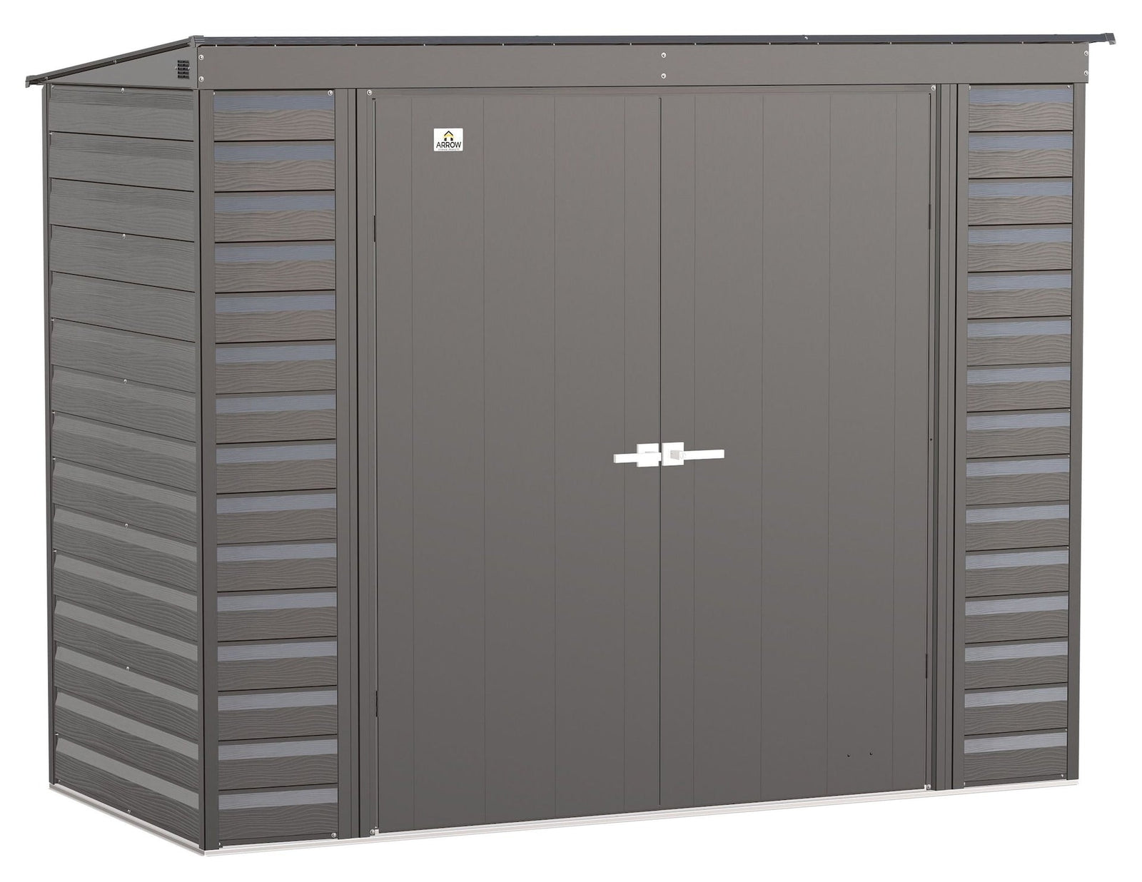 Select Galvanized Steel Storage Shed, Charcoal, 8-ft x 4-ft Y8K4 - product image 1