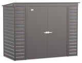 Select Galvanized Steel Storage Shed, Charcoal, 8-ft x 4-ft E3B7 - product image 2