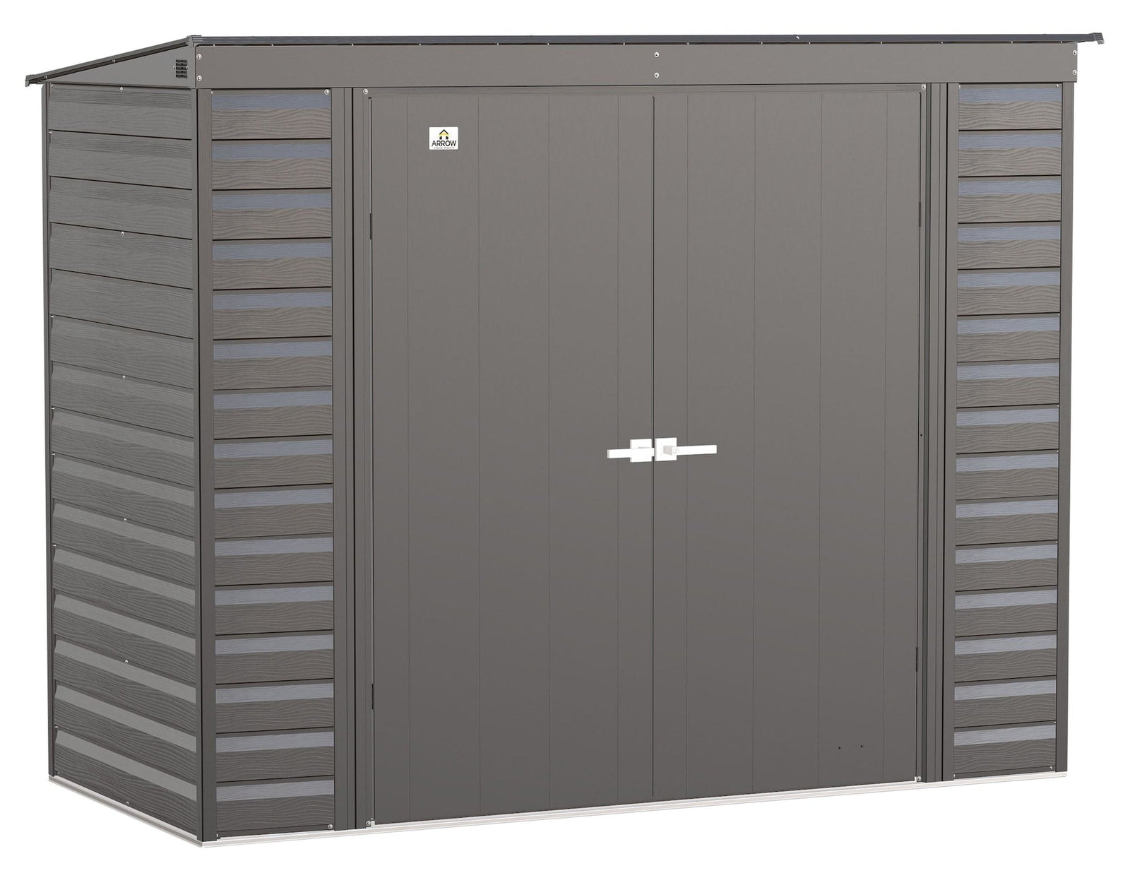 Select Galvanized Steel Storage Shed, Charcoal, 8-ft x 4-ft E3B7 - product image 2
