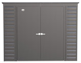 Select Galvanized Steel Storage Shed, Charcoal, 8-ft x 4-ft Y8K4 - product image 3
