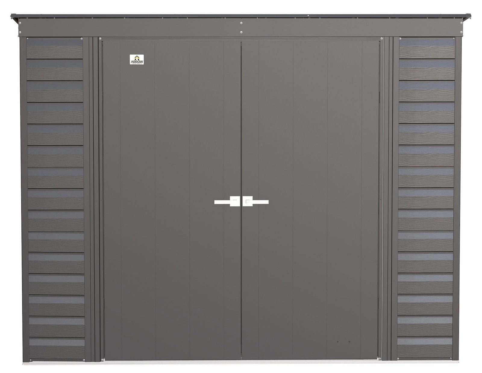 Select Galvanized Steel Storage Shed, Charcoal, 8-ft x 4-ft Y8K4 - product image 3