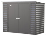 Select Galvanized Steel Storage Shed, Charcoal, 8-ft x 4-ft E3B7 - product image 4