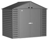 Select Galvanized Steel Storage Shed, Charcoal, 8-ft x 6-ft C6Q8 - product image 1