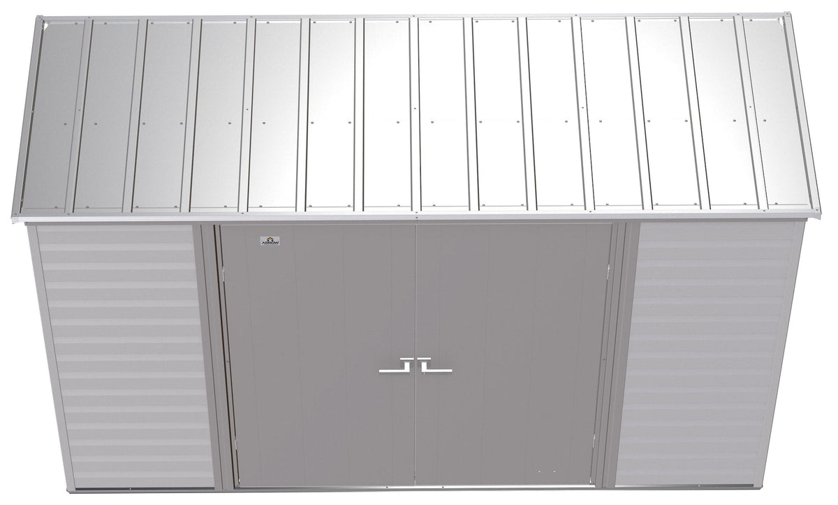 Select Galvanized Steel Storage Shed, Flute Grey, 10-ft x 4-ft U8W8 - product image 6