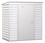 Select Galvanized Steel Storage Shed, Flute Grey, 6-ft x 4-ft E1O6 - product image 1