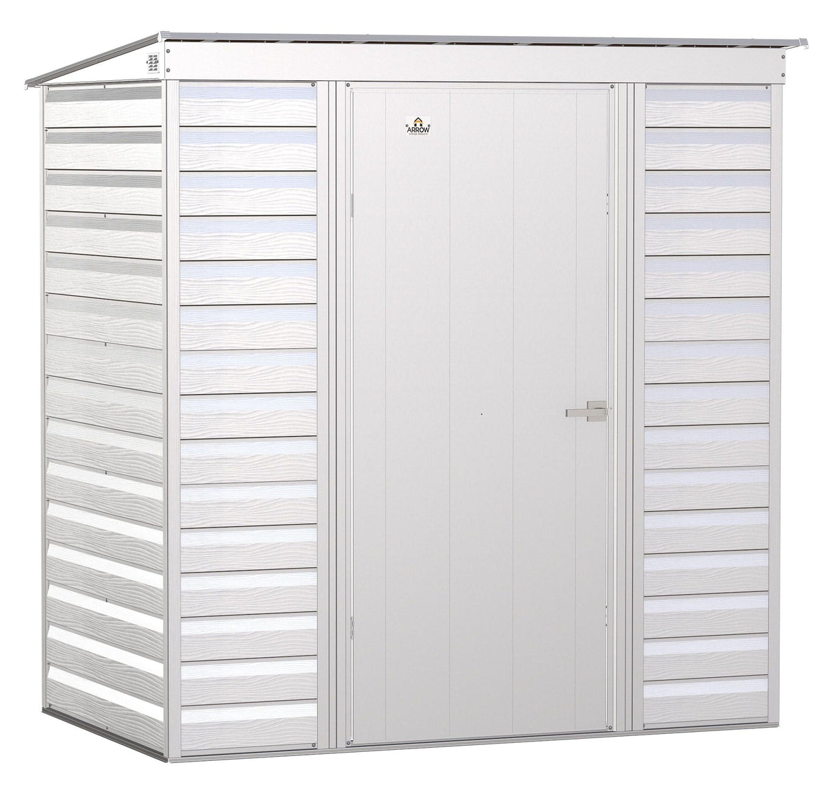 Select Galvanized Steel Storage Shed, Flute Grey, 6-ft x 4-ft E1O6 - product image 1