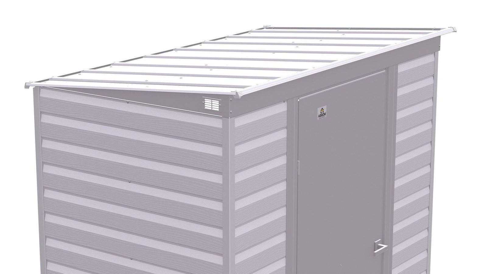 Select Galvanized Steel Storage Shed, Flute Grey, 6-ft x 4-ft E1O6 - product image 2