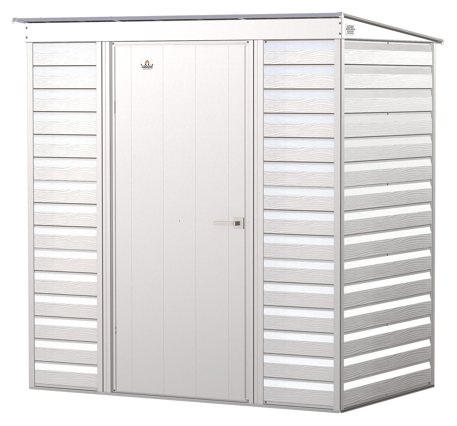 Select Galvanized Steel Storage Shed, Flute Grey, 6-ft x 4-ft O0P9 - product image 4