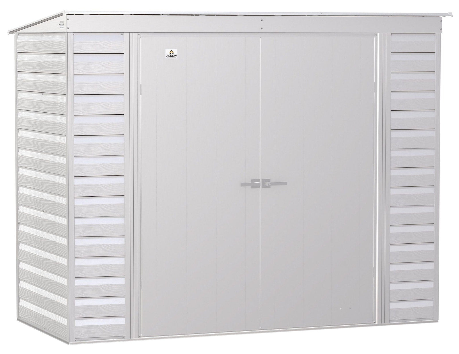 Select Galvanized Steel Storage Shed, Flute Grey, 8-ft x 4-ft Z8I9 - product image 1