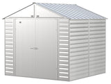 Select Galvanized Steel Storage Shed, Flute Grey, 8-ft x 8-ft X7B0 - product image 1