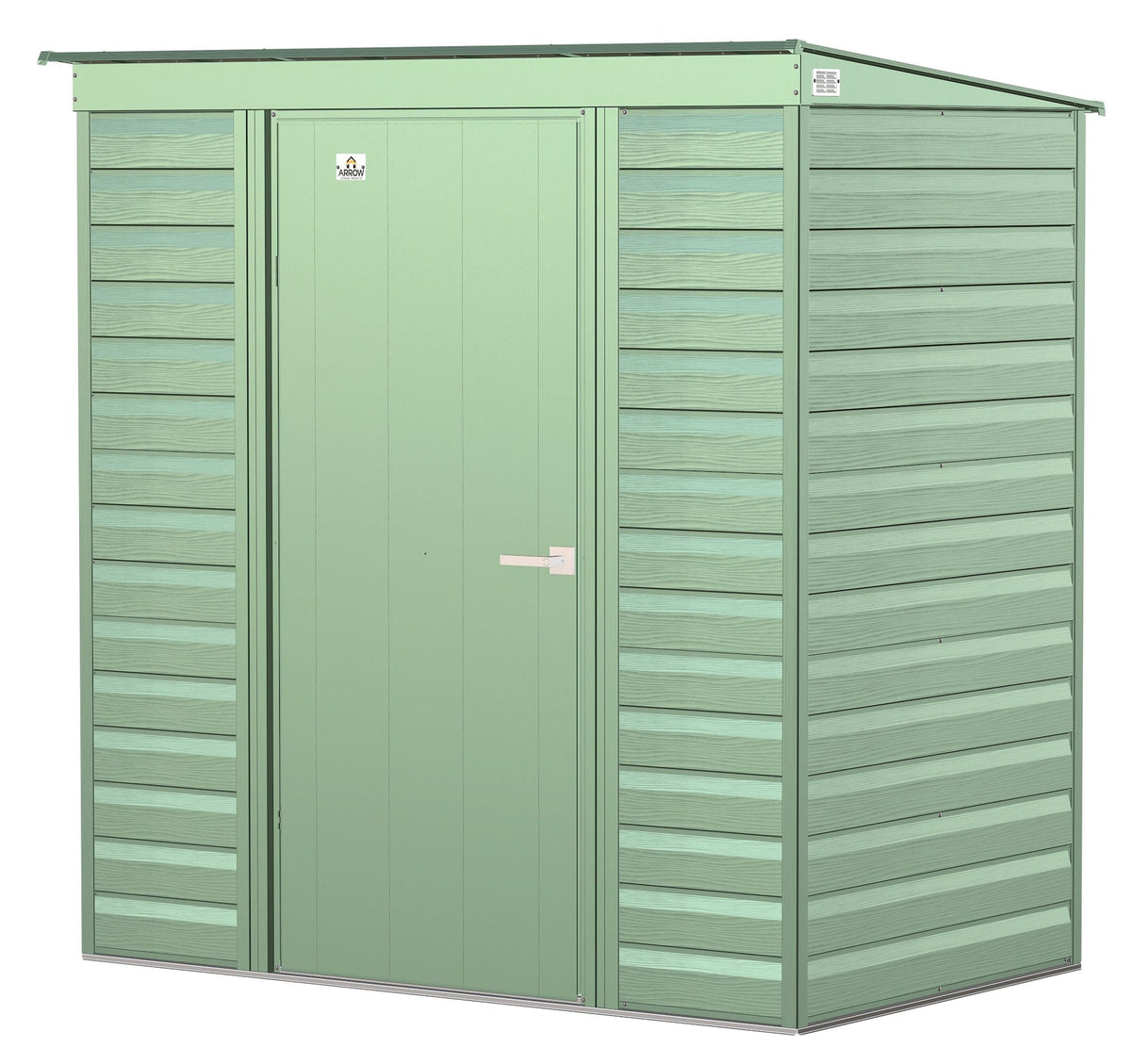 Select Galvanized Steel Storage Shed, Sage Green, 6-ft x 4-ft K1A7 - product image 1