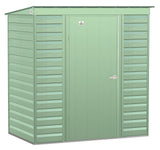 Select Galvanized Steel Storage Shed, Sage Green, 6-ft x 4-ft K1A7 - product image 2
