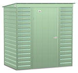 Select Galvanized Steel Storage Shed, Sage Green, 6-ft x 4-ft K1A7 - product image 3