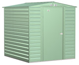 Select Galvanized Steel Storage Shed, Sage Green, 6-ft x 7-ft R6D1 - product image 4