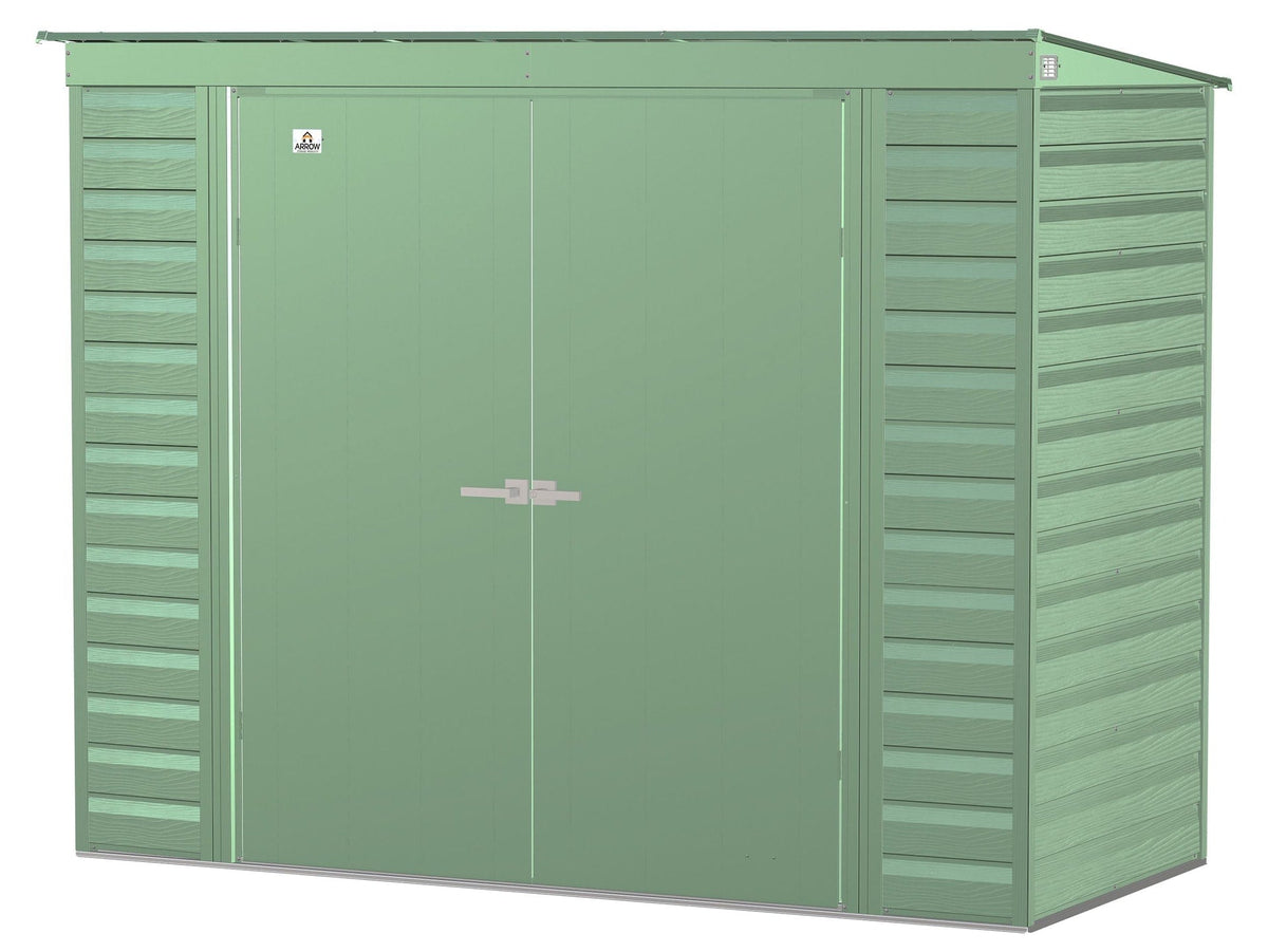 Select Galvanized Steel Storage Shed, Sage Green, 8-ft x 4-ft P4N1 - product image 2