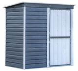 Shed-in-a-Box Steel Storage Shed, Charcoal/Cream, 6-ft x 4-ft Q5S5 - product image 1