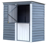 Shed-in-a-Box Steel Storage Shed, Charcoal/Cream, 6-ft x 4-ft Q5S5 - product image 8
