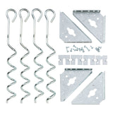 Steel Earth Anchor Kit with 15-in Corkscrews D5X5 - product image 1