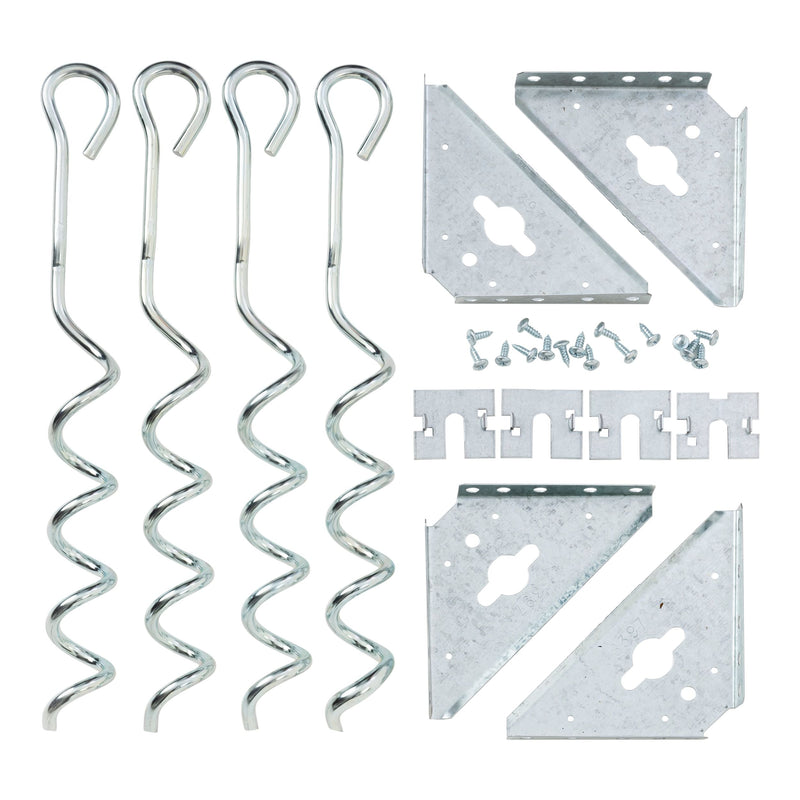 Steel Earth Anchor Kit with 15-in Corkscrews D5X5