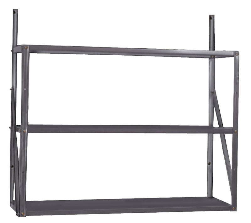 Telescoping 3-Tier Galvanized Steel Shelf Kit Z8E0