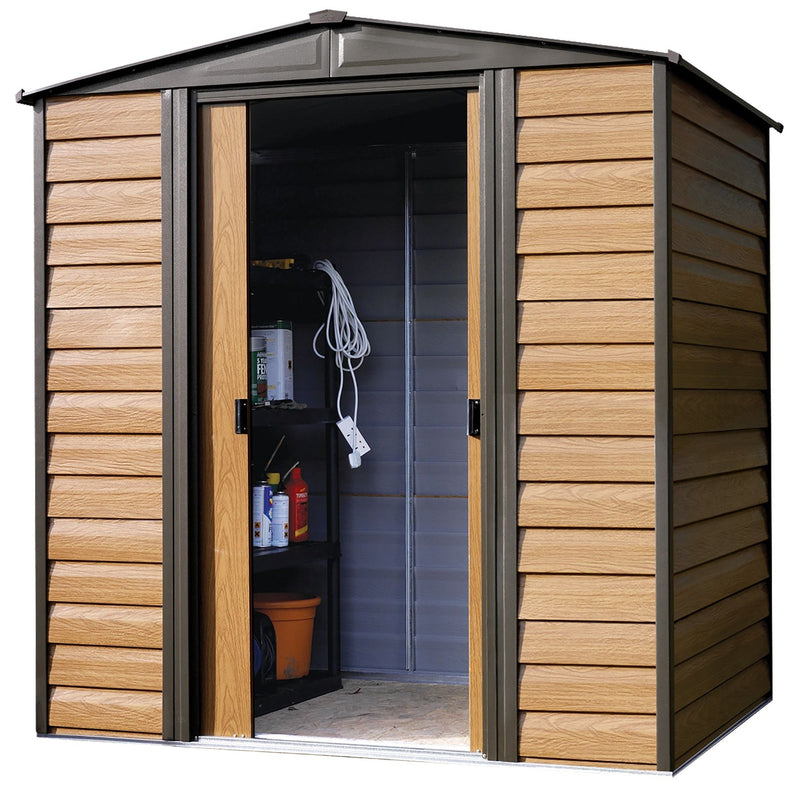 Woodridge 6x5-ft Corrosion-Resistant Steel Storage Shed M8R2