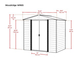 Woodridge 6x5-ft Corrosion-Resistant Steel Storage Shed M8R2 - product image 5