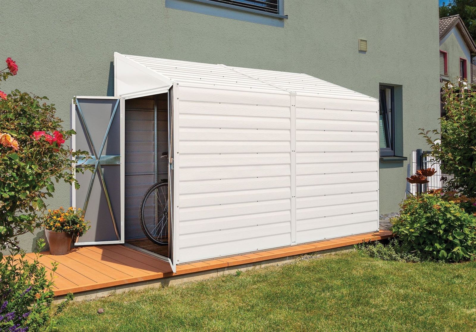 Yardsaver Electro Galvanized Steel Storage Shed, 4-ft x 10-ft C8F0 - product image 8