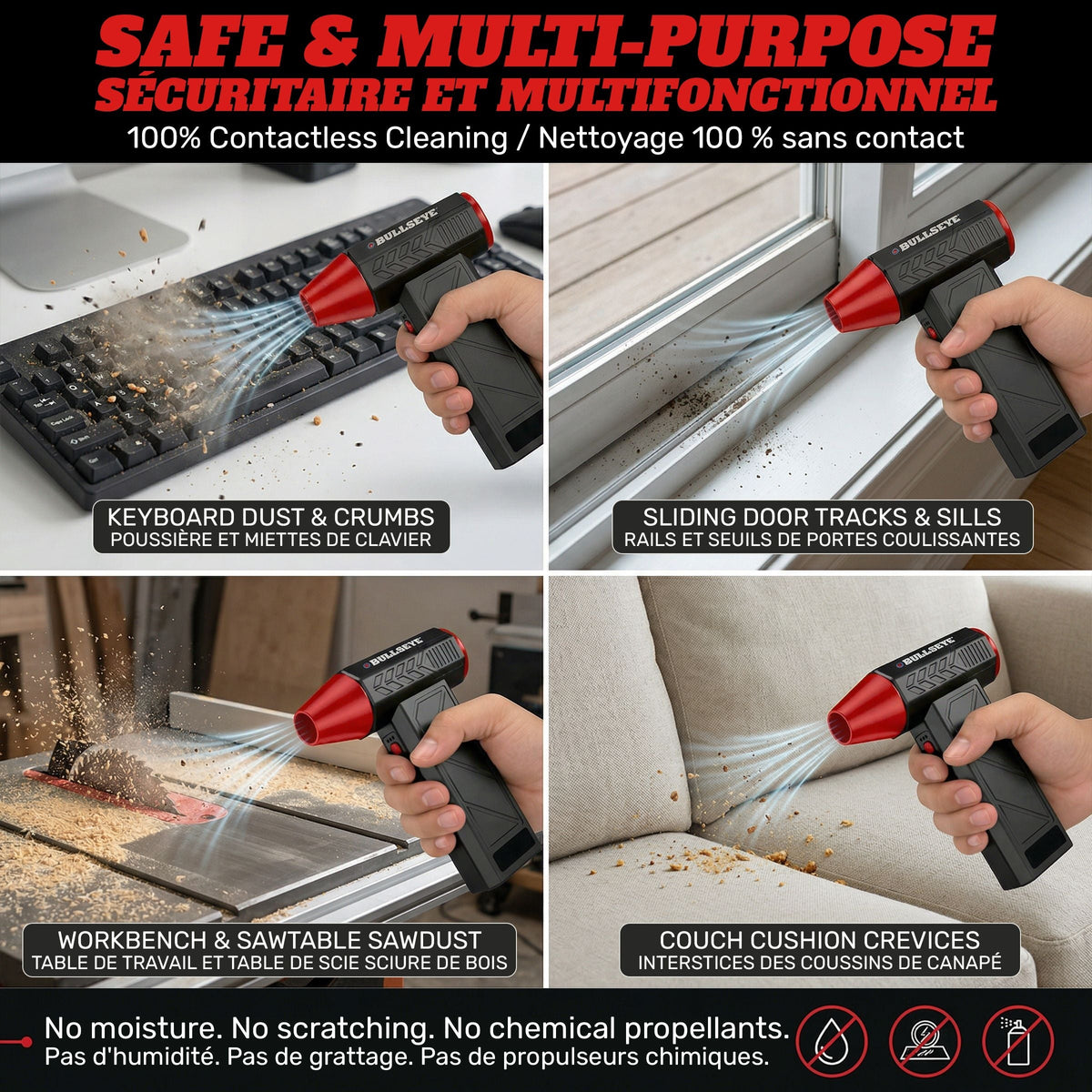 Bullseye Air Blaster 7.4V Rechargeable Handheld Blower X2S0 - product image 6