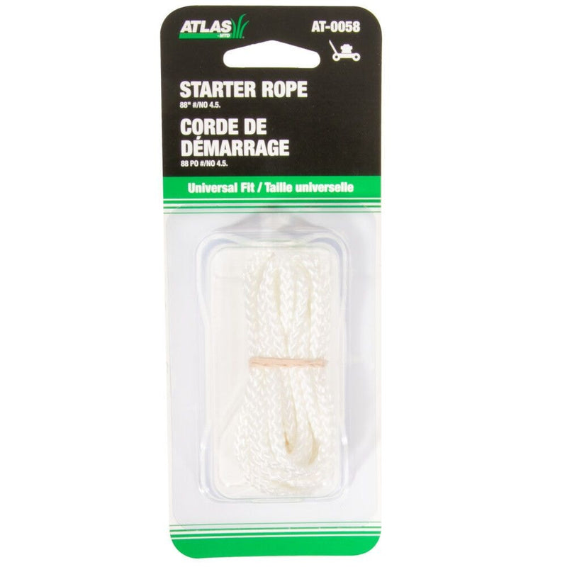 Lawn Mower Replacement Starter Cord/Rope, Nylon, 88-in x 1/8-in T3U4