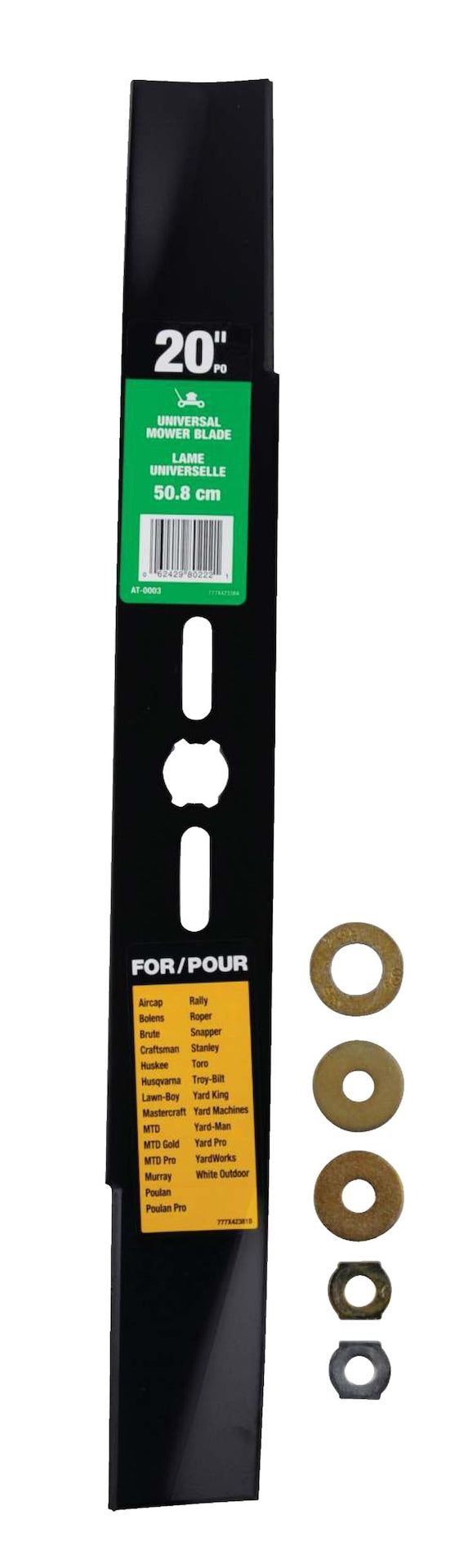Lawn Tractor Two Replacement Blade Set, 42-in, Black L5V6