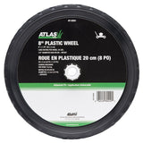 Plastic Lawn Mower Replacement Wheel, Wide Tread 8-in x 1.75-in F4G4 - product image 2