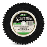 Plastic Lawn Mower Replacement Wheel with Geared Tread, 8-in x 1.75-in K0Q1 - product image 1