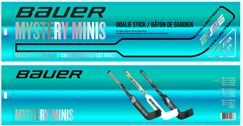 2026 Mystery Mini Goalie Hockey Stick, 18-in F4H5