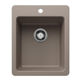 Liven SILGRANIT 17-in Dual Mount Bar Sink, Truffle Y9B4 - product image 1