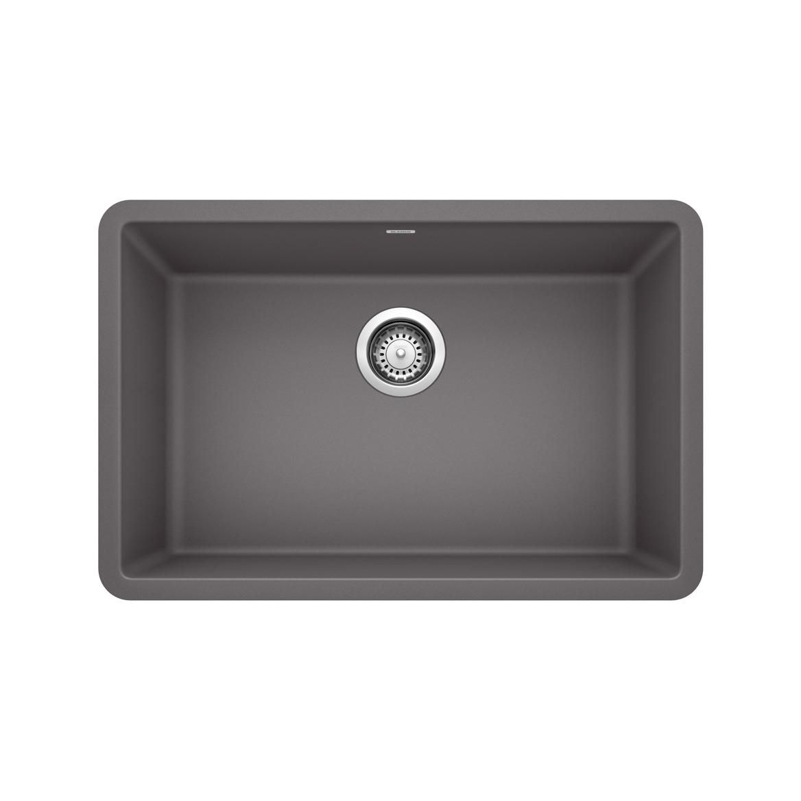Precis SILGRANIT 27-in Single Bowl Undermount Kitchen Sink, Cinder F7K9 - product image 1