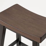 Arnold Oak/Dark Grey Counter/Bar Stool with Back Rest, 2-pc O5O1 - product image 2