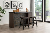 Arnold Oak/Dark Grey Counter/Bar Stool with Back Rest, 2-pc O5O1 - product image 5