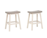 Asher Grey/White Backless Counter/Bar Stool, 2-pc B3V8 - product image 1