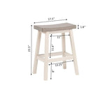 Asher Grey/White Backless Counter/Bar Stool, 2-pc B3V8 - product image 3