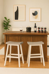 Asher Grey/White Backless Counter/Bar Stool, 2-pc B3V8 - product image 5
