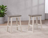 Asher Grey/White Backless Counter/Bar Stool, 2-pc B3V8 - product image 6